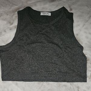 Molo Women's Dark Gray Crop Top